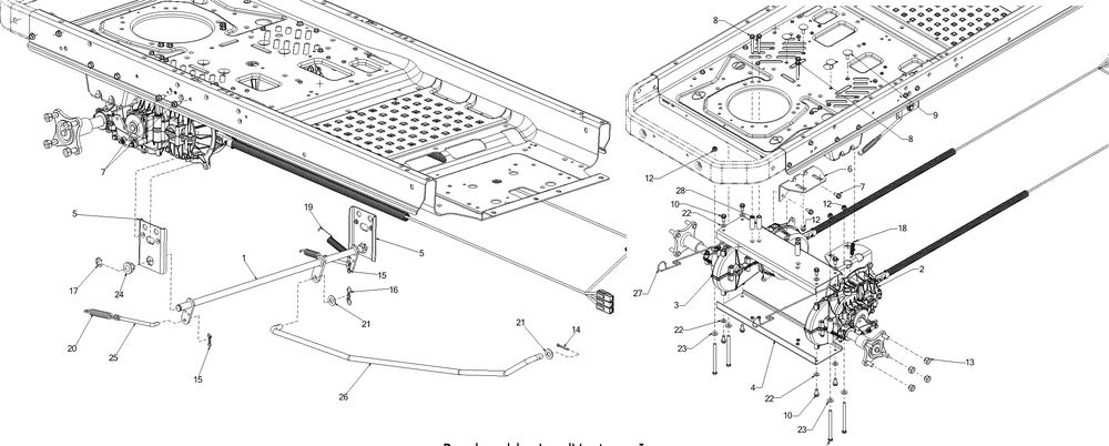 Electrical Drive Diagram and Parts List for RZT-S42ZERO (17AVCEDS710)(2016) Cub Cadet Lawn Tractor